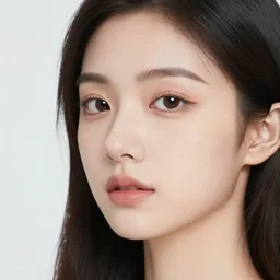 aesthetic, hyper real, pretty girl but mouth is an eye, 4 k, photo