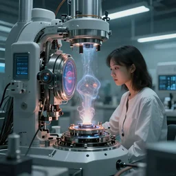 a machine run by ai generating dreams