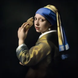 adrien brody painted by jan vermeer, aristocratic pose, high contrast