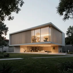 a house by zaha hadid. octane render, 8 k, film still.
