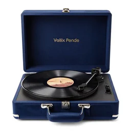 velvet vinyl record player, commercial catalog photo, isolated on a pure white background, centered, entire object in frame, sharp focus, soft studio lighting