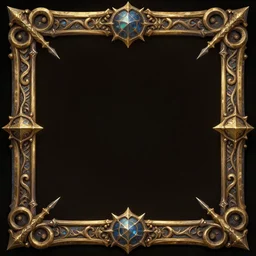filigree frame, elven, dwarven, magic, hearthstone, artstation