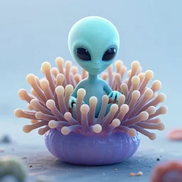 alien anemone, amazing octane render, stylized, trending on artstation, glow, nature photography