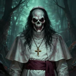 evil scary spooky sinister pope