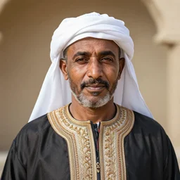 portrait of a berber man in traditional garb, Canon A1, highly detailed