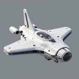 sci fi spaceship made in blender, in the style of karl poyzer, high quality, lots of detail, futuristic, photoshop post process, realistic, warm lighting, warm atmosphere