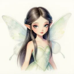 an adorable vampire fairy, 8 k resolution watercolor pencil drawing, cinematic lighting, deviantart artstation