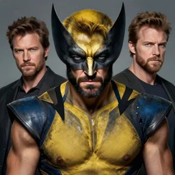 wolverine portrait, fantasy, highly detailed, art by sean phillips and alex mac and edward hopper