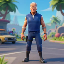 Joe Biden in Fortnite very detailed, 8K quality super realistic