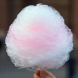 blurry out of focus cotton candy