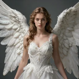 a gorgeous angel, fantasy art, digital art, highly detailed, intricate, volumetric lighting, shadows, sharp focus, trending on artstation hq, deviantart, pinterest, unreal engine 5, 4 k uhd image
