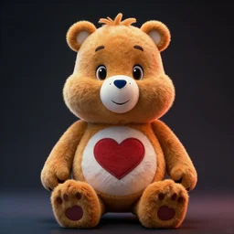 hyperrealistic dslr film still of a care bear, heart emblem, stunning 8 k octane comprehensive 3 d render, inspired by istvan sandorfi & greg rutkowski & unreal engine, perfect symmetry, dim volumetric cinematic lighting, extremely hyper - detailed, extremely lifelike attributes & texture, intricate, masterpiece, artstation, stunning