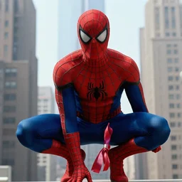movie still of mj as spider man from spider man （ 2 0 0 2 ）