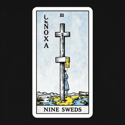 nine of swords tarot card by austin osman spare