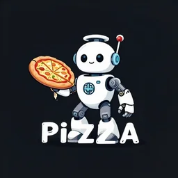 logo for a company selling robotic pizza