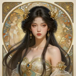 Yang Xiao Long as a Brazilian Goddess, cute, fantasy, intricate, elegant, highly detailed, digital painting, 4k, HDR, concept art, smooth, sharp focus, illustration, art by artgerm and H R Giger and alphonse mucha