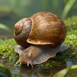 pond snail, highly detailed, digital art, sharp focus, trending on art station, illustration