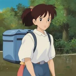 a film still from kiki's delivery service ( 1 9 8 9 )