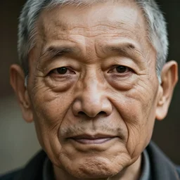 close up face male portrait 120 years old