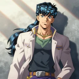 Gustavo Fring in Jojo's Bizarre Adventure, anime screenshot, clean
