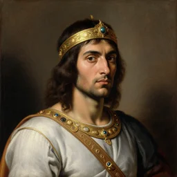 portrait of a brazilian warrior, painting by titian, by caravaggio, by jan van eyck, detailed, high quality