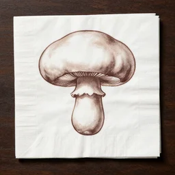 mushroom cloud on a cocktail napkin