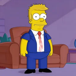 donald trump as a simpsons character