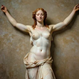 Vitruvian woman, by Da Vinci