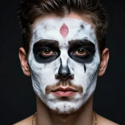 denisovan with face - paint