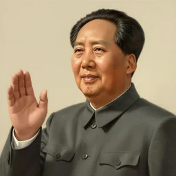 portrait of mao zedong, hyper realistic, traditional chinese communist style artwork, masterpiece. digital art painting