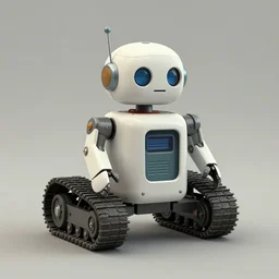 ( ( ( ( ( 1 9 5 0 s robot cute robot pet wheeled tracked. muted colors. ) ) ) ) ) by jean - baptiste monge!!!!!!!!!!!!!!!!!!!!!!!!!!!!!!