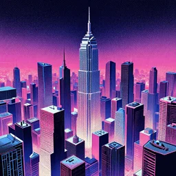 “ city made of cubes, dotart, cyberpunk art by vincent lefevre, behance contest winner, altermodern, cityscape, synthwave, matte painting ”