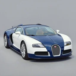 gouache impressionist painting of a bugatti veyron