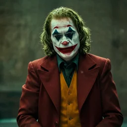 film still of Ian McKellan As a Gandalf Joker hybrid, from the new joker film
