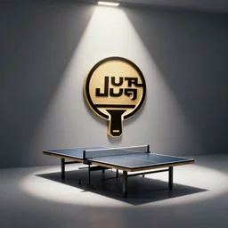 A logo for a brand all about making ping pong tables.