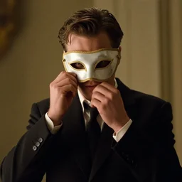 Still of Patrick Bateman, removing his venitian mask, in Eyes Wide Shut (1999)
