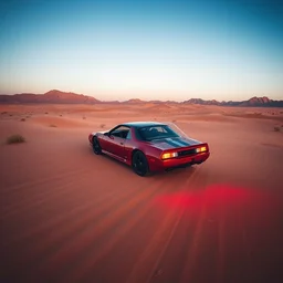 camaro 1 9 6 7 in the middle of desert, professional photography, extreme long shot