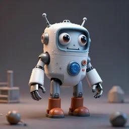 crazy miniature toy Figure Robot scientist monster 8K, zbrush, c4d, in a Studio hollow, water drops, by james jean