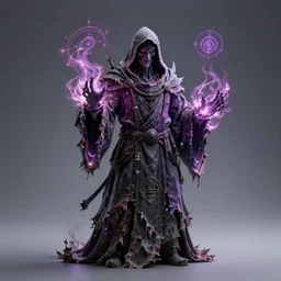 a necromancer pulsing with necrotic energy, art by vitaly bulgarov, power auras, sigils, tattered cloth robes, substance 3 d painter, pbr textures, physical based rendering, cinematic, hyper realism, high detail, octane render, unreal engine, 8 k, smooth gradients, high contrast, depth of field, aperture f 2. 8