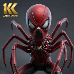 man with scary spider face, highly detailed, 8 k, hdr, smooth, sharp focus, high resolution, award - winning photo