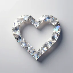 cut crystal heart logo