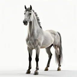 heroic pegasus, cinematic studio photo, full body, standing, isolated on a pure white background, centered, whole figure in frame, sharp focus, studio lighting