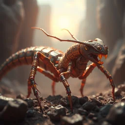 🦗, surreal, artstation, digital art, octano render, detailed