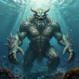 a giant monstrous sea monster from the odyssey