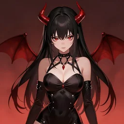 very beautiful demon girl, artgerm, artstation, 4 k,