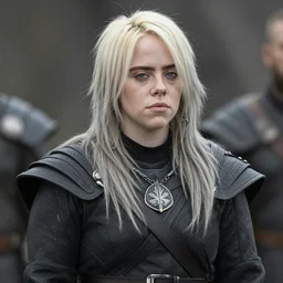 billie eilish in vikings 4 k detailed