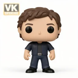 full body 3 d render of markus persson as a funko pop, studio lighting, white background, blender, trending on artstation, 8 k, highly detailed
