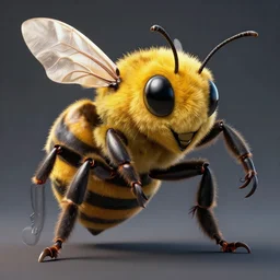 bee monster beast, very sharp, detailed, high quality, by greg rutkowski, artgerm