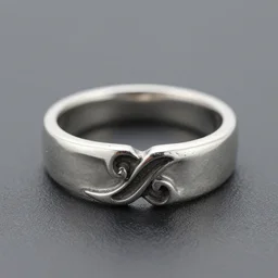 a silver ring design that is new and unique, realistic macro photograph
