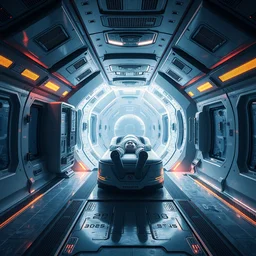 human size hypersleep chamber with frozen human inside in a spaceship hall, cryosleep, spaceship starship mothership mass effect avatar alien andromeda highly detailed wallpaper 3 d pixar disney digital cgi rtx hdr painting bioluminance alena aenami ridley scott artworks in 4 kby jesper ejsing, feng zhu and loish beeple, by thomas kinkade